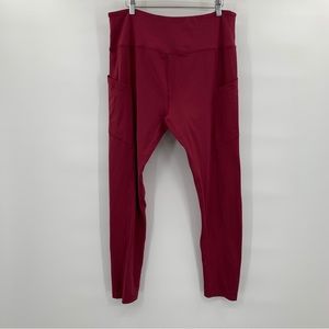 Eluminary Burgundy Yoga Leggings Size 3